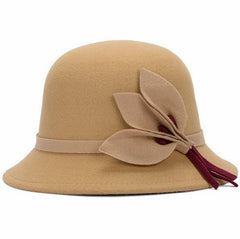 Vintage Wool Felt Bowler Wide